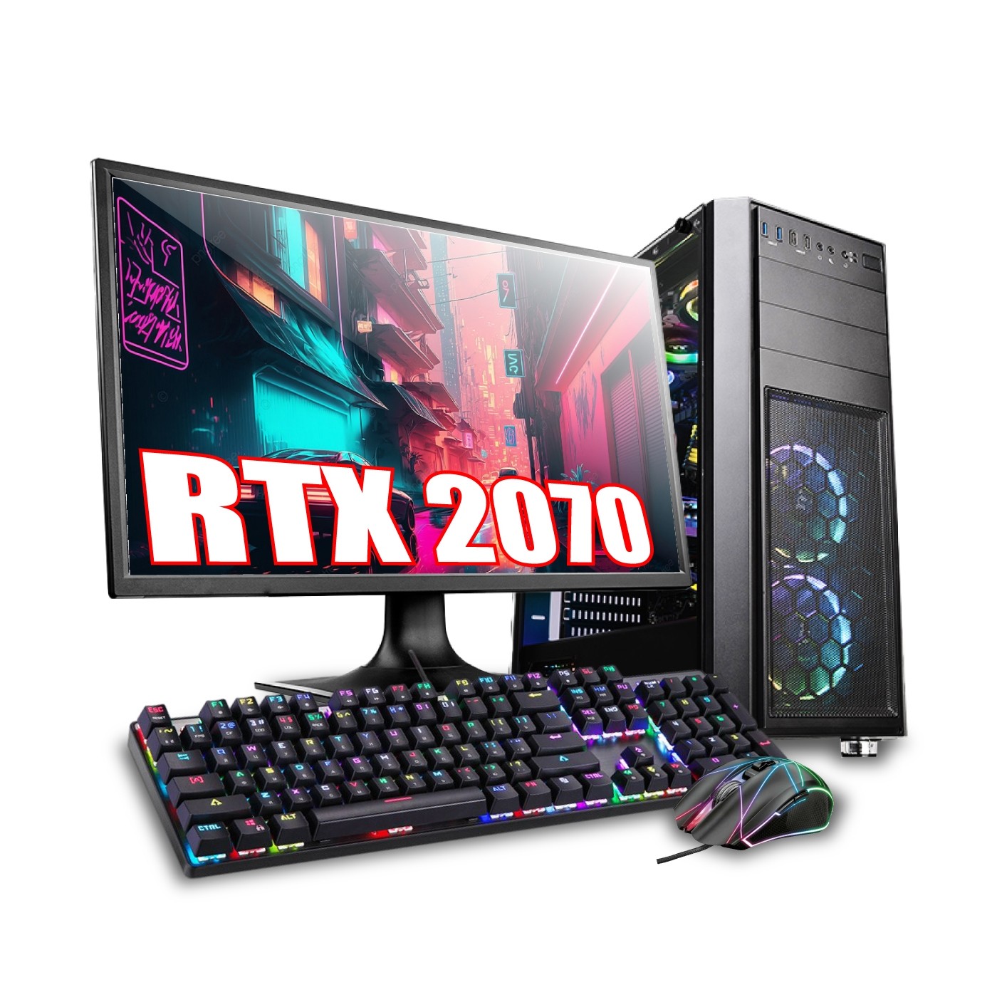 ゲーミングPC 本格クラスフルセット RTX2070搭載